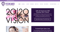 Desktop Screenshot of eyesoncancer.org