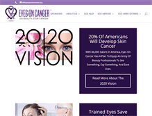 Tablet Screenshot of eyesoncancer.org
